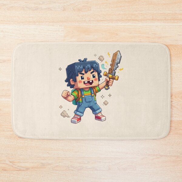 Item preview, Block World Legend Kid | Pixel Game Meme Avatar | Funny Roblox Style Gaming Sticker designed and sold by VectorJoy.