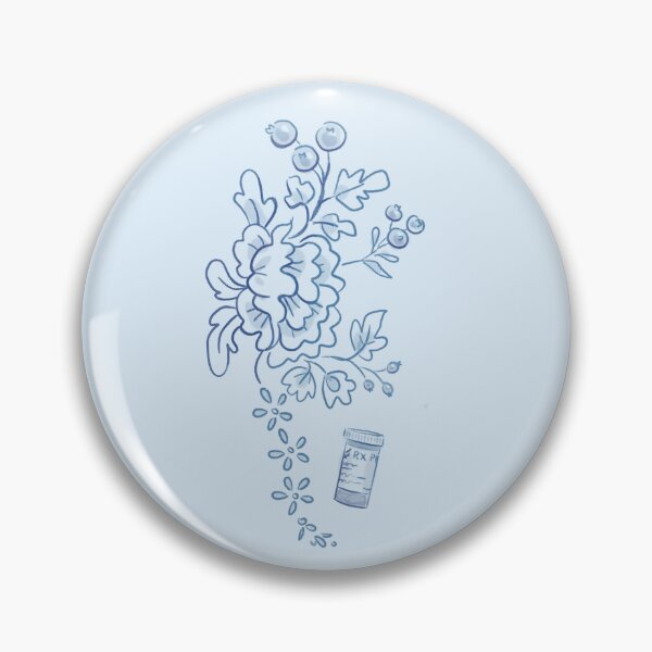 Item preview, Blue Sunday pill bottle designed and sold by operamariposa.