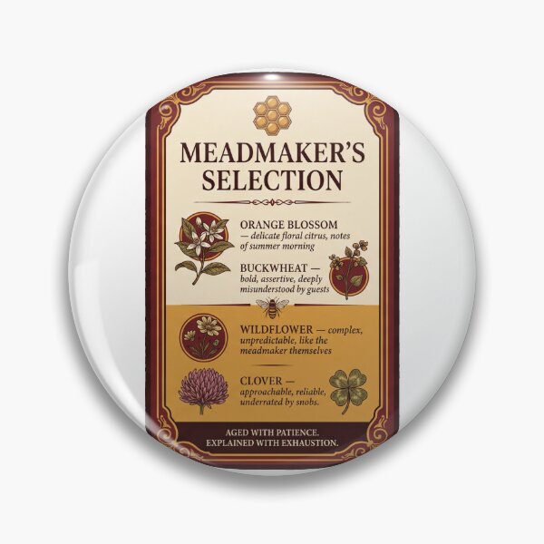 Item preview, Mead Making T-Shirt — Meadmaker's Selection, Honey Varietals Tasting Notes. Funny Homebrewer Tee designed and sold by Nicheworks.
