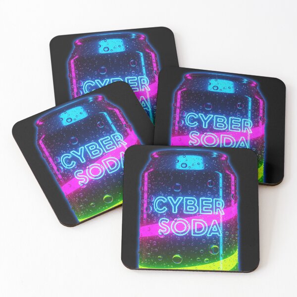 Item preview, Cyber Soda - Neon Retro Futurist Energy Drink designed and sold by powersunlight.