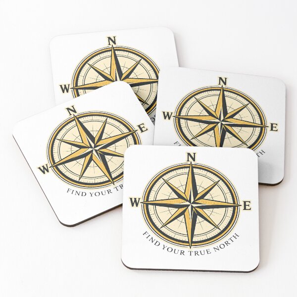 Item preview, Find Your True North Compass Vintage Adventure Motivational Design designed and sold by Digital Culture Studio.
