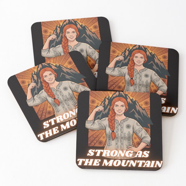 Item preview, Strong As The Mountain Slavic Woman Power designed and sold by SlavicKemp.