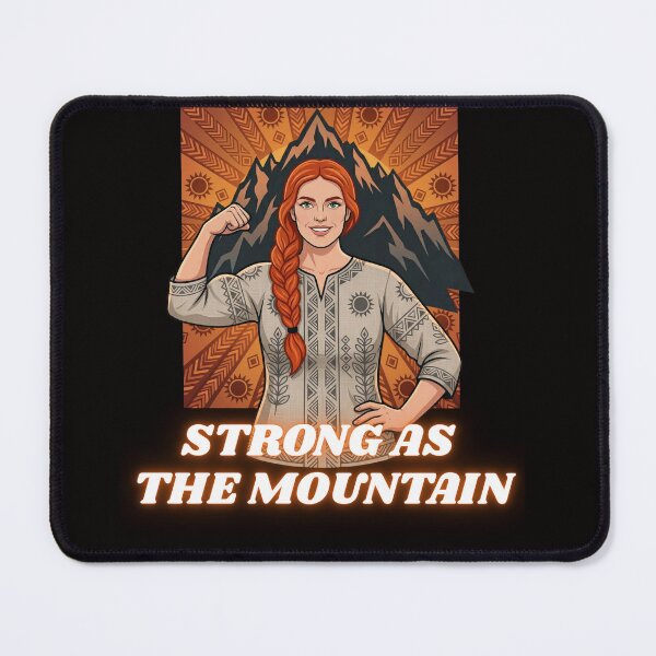 Item preview, Strong As The Mountain Slavic Woman Power designed and sold by SlavicKemp.