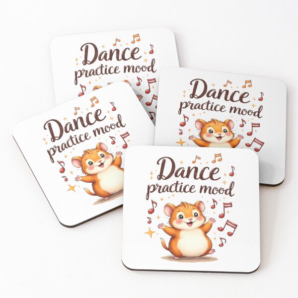 Item preview, Dance Practice Mood Hamster Sticker designed and sold by Kuky Studio.