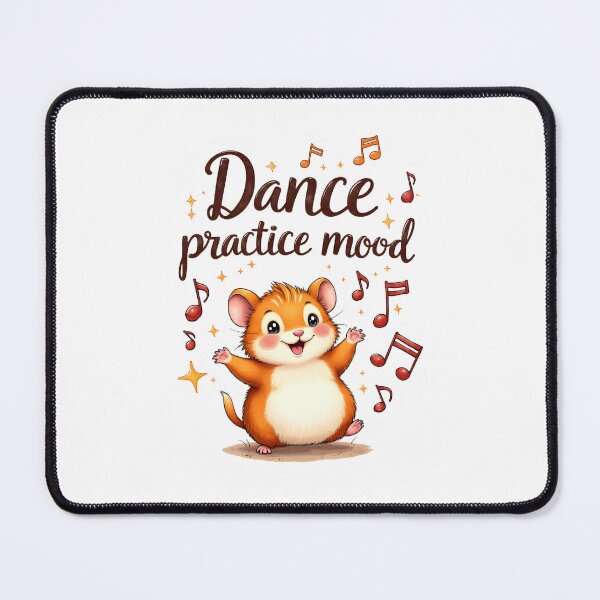 Item preview, Dance Practice Mood Hamster Sticker designed and sold by Kuky Studio.