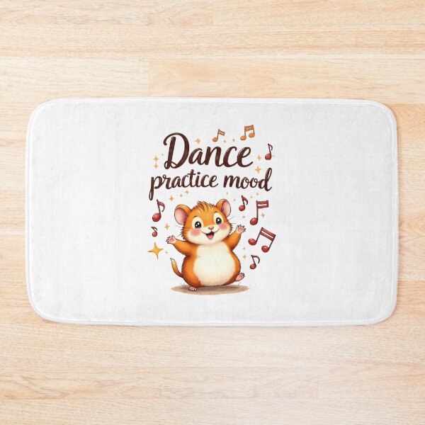 Item preview, Dance Practice Mood Hamster Sticker designed and sold by Kuky Studio.
