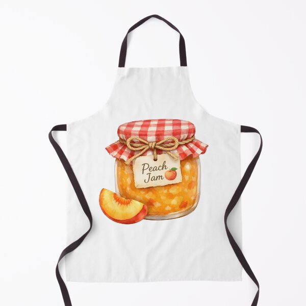 Item preview, Watercolor Peach Jam Jar with a Slice of Peach designed and sold by silviaol.