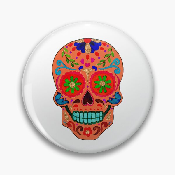 Item preview,  Day of the Dead - Orange Sugar Skull designed and sold by AlinaArt&Design.