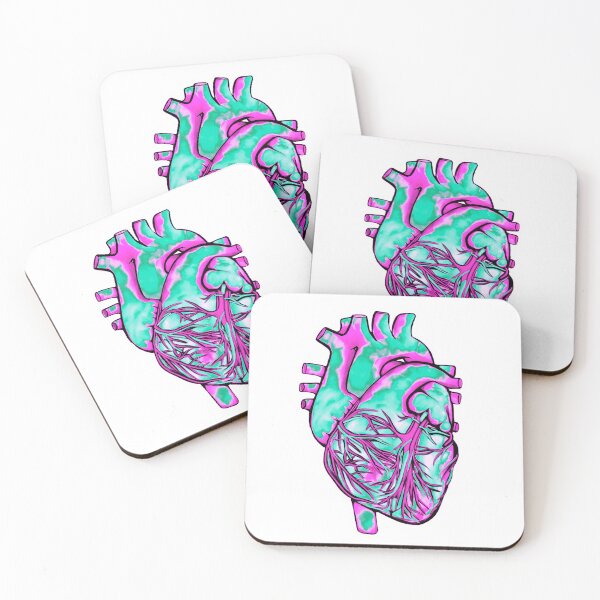 Item preview, Anatomical Heart Blue and Pink designed and sold by themoltedmaiden.