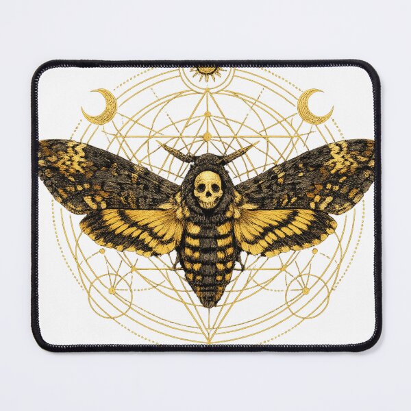 Item preview, Death's Head Hawkmoth - Vintage Entomology Scientific Illustration designed and sold by Retro Mood Co.