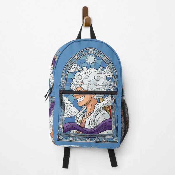 Item preview, Monkey D Luffy One Piece Gear 5 Sky Blue Stained Glass designed and sold by mildaclairmo.