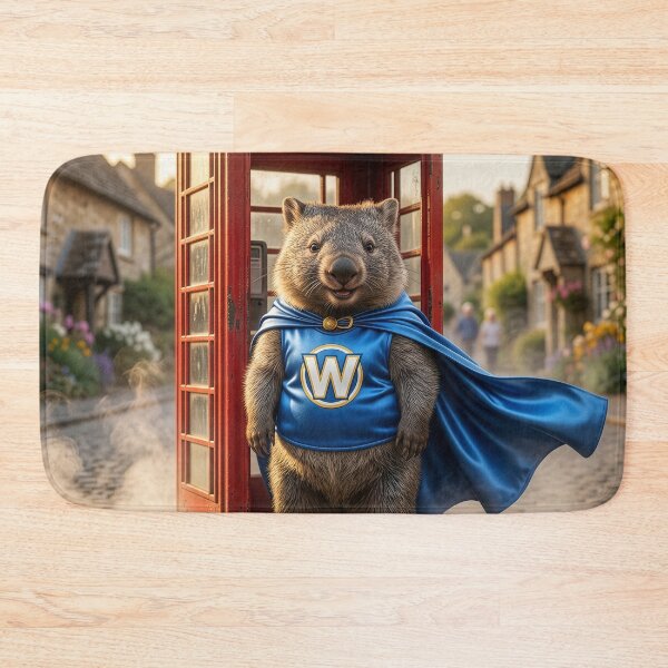 Item preview, Wombat Superhero Keeps the Streets Safe designed and sold by Tridentulus.