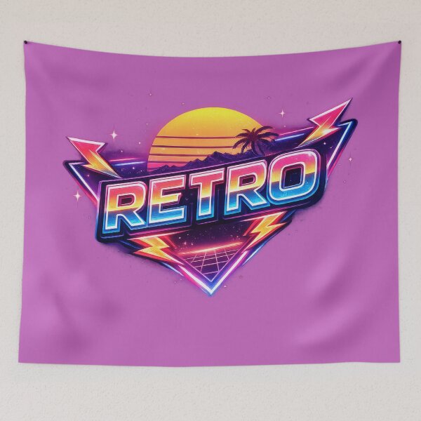 Item preview, Vibrant Retro Neon Geometric Splash Eighties Design designed and sold by ArtComixHaven.