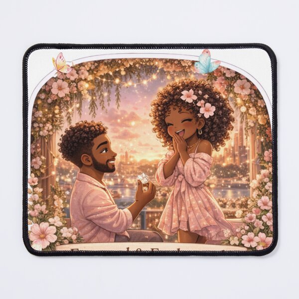 Item preview, Engaged & Enchanted Couple Aesthetic Sticker | Romantic Proposal Love Art | Cute Engagement Soft Life Illustration designed and sold by PrincSaraStudio.
