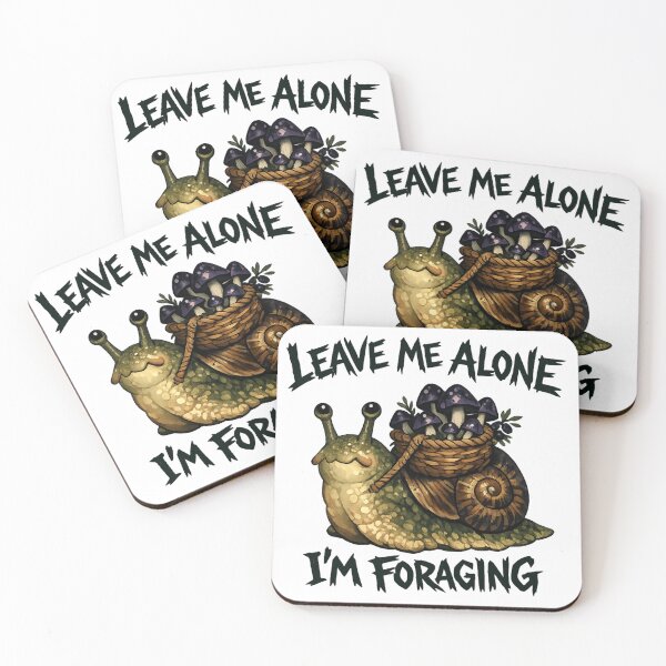 Item preview, Leave Me Alone I'm Foraging - Goblincore Mushroom Snail designed and sold by Retro Mood Co.
