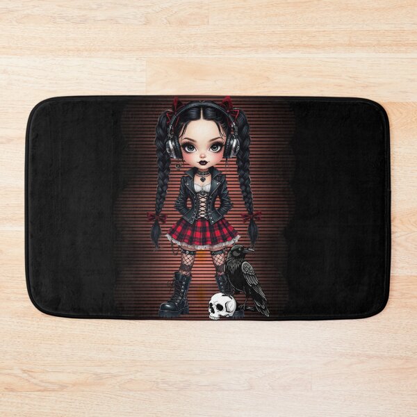 Item preview, Kawaii Gothic Girl and Raven Dark Aesthetic designed and sold by Szpaku desart .