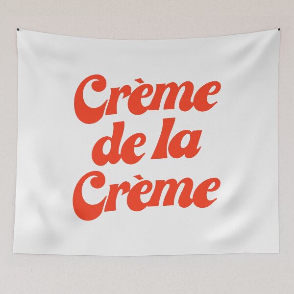 Item preview, Crème de la Crème – Retro Chic Typography designed and sold by souloff.