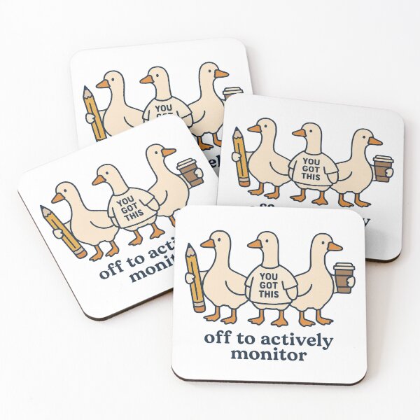Item preview, Off To Actively Monitor - Funny Tech Support Ducks designed and sold by Oussamaart03.