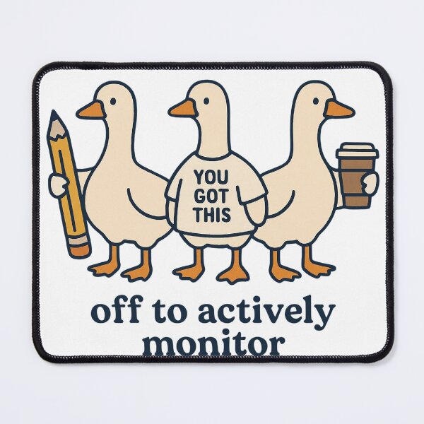 Item preview, Off To Actively Monitor - Funny Tech Support Ducks designed and sold by Oussamaart03.