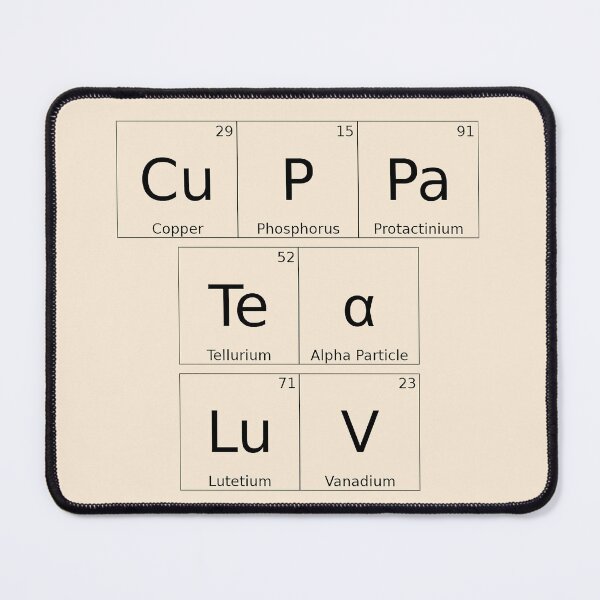 Item preview, CUPPA TEA LUV - Antique White background - hex code: faebd7 designed and sold by WheelieGdArt.