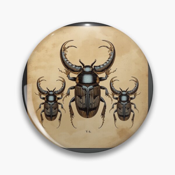 Item preview, Victorian Beetle Board - Vintage Entomology Specimen Art designed and sold by Retro Mood Co.