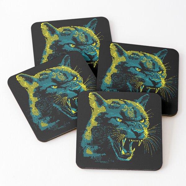 Item preview, Neon Halftone Cougar Roar designed and sold by ClubVacay.