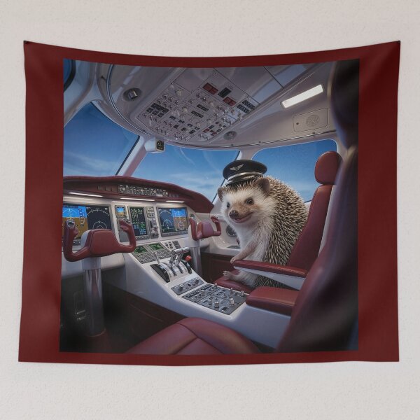Item preview, Hedgehog Pilot Is Sure to Grease the Landing designed and sold by Tridentulus.