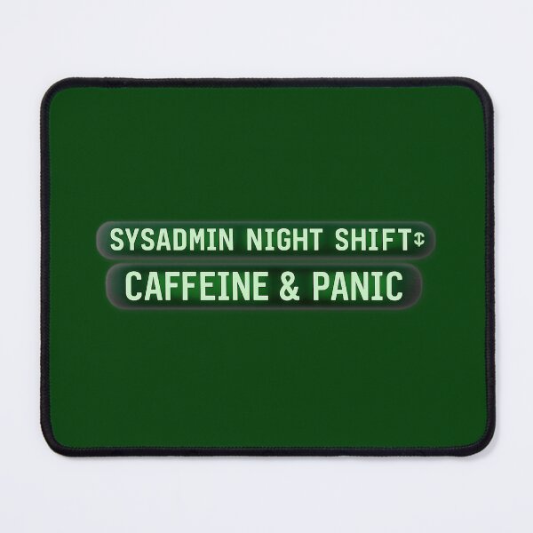 Item preview, Sysadmin Night Shift - Retro Computing Glitch Typography designed and sold by Retro Mood Co.