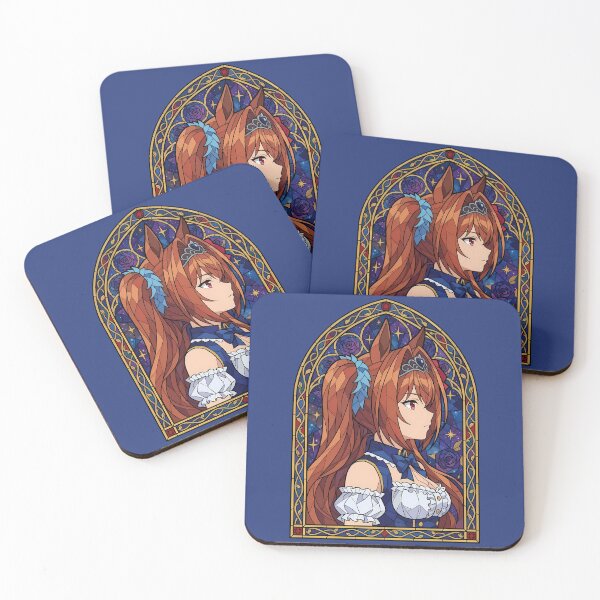 Item preview, Daiwa Scarlet Uma Musume Stained Glass Rose Portrait designed and sold by mildaclairmo.