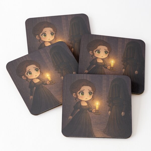 Item preview, Haunted Gothic Castle Dark Academia Art | Spooky Cute Mysteries of Udolpho Inspired Gothic Aesthetic designed and sold by InkAndGloom.