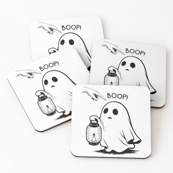 Item preview, Boop Halloween Ghost Lantern Cute Spooky Yokai Art designed and sold by gunaone-design.