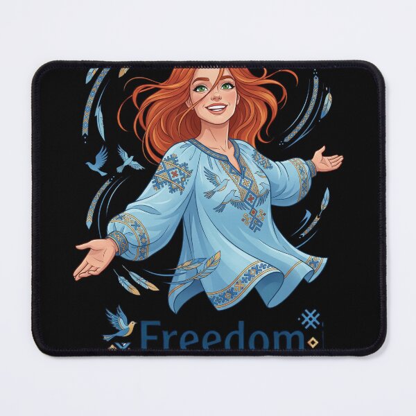 Item preview, Freedom Is Within Me Happy Slavic Woman Art designed and sold by SlavicKemp.