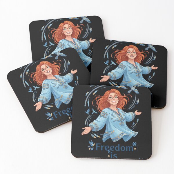 Item preview, Freedom Is Within Me Happy Slavic Woman Art designed and sold by SlavicKemp.