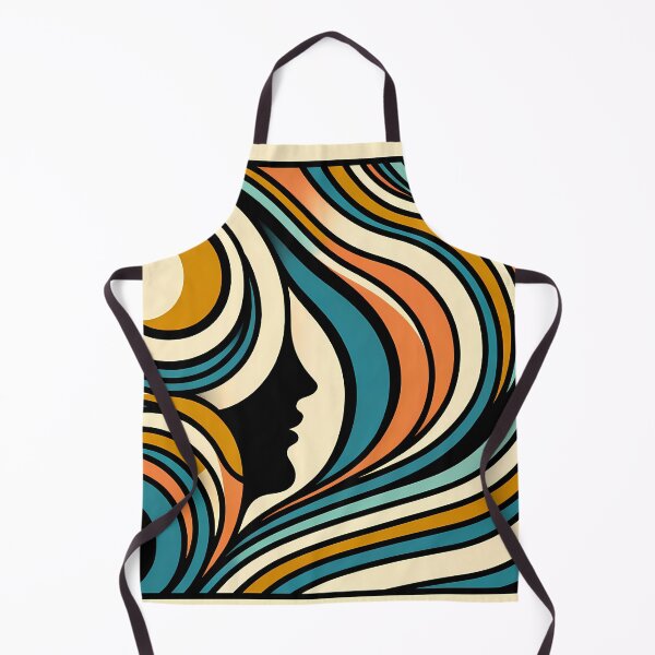 Item preview, Abstract Line Face with Retro Waves designed and sold by InkSmithery.