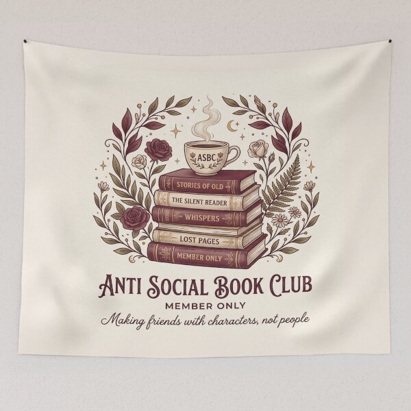 Item preview, Anti Social Book Club!! - Antisocial Book Club - Book Lovers Club - Antisocial Reading Member only designed and sold by SoffyLee586.