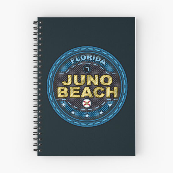 Item preview, Juno Beach Florida FL stitching effect blue designed and sold by studioss76.