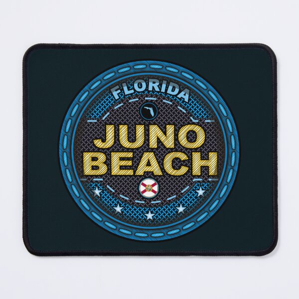 Item preview, Juno Beach Florida FL stitching effect blue designed and sold by studioss76.