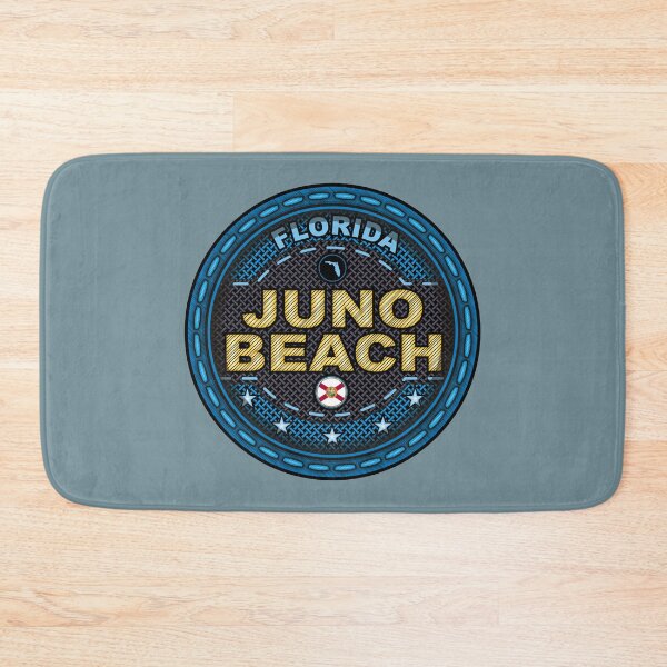 Item preview, Juno Beach Florida FL stitching effect blue designed and sold by studioss76.