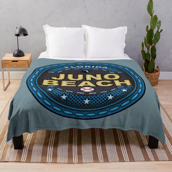 Item preview, Juno Beach Florida FL stitching effect blue designed and sold by studioss76.