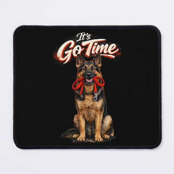 Item preview, German Shepherd "It’s Go Time" Dog Design – Loyal K9 Ready for Walk Funny Dog Lover Gift designed and sold by 486DesignCo.