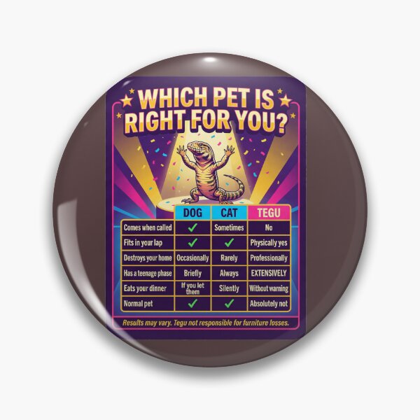 Item preview, — Which Pet Is Right For You? Funny Tegu vs Dog vs Cat Comparison Tee designed and sold by Nicheworks.
