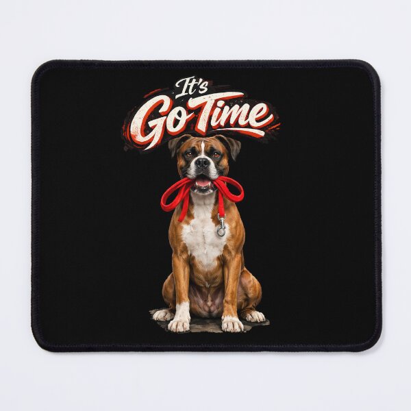 Item preview, Boxer Dog "It’s Go Time" Design – Funny Energetic Boxer Lover Gift, Ready for Walk Graphic designed and sold by 486DesignCo.
