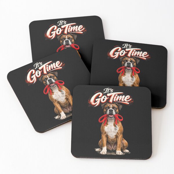 Item preview, Boxer Dog "It’s Go Time" Design – Funny Energetic Boxer Lover Gift, Ready for Walk Graphic designed and sold by 486DesignCo.