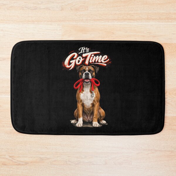 Item preview, Boxer Dog "It’s Go Time" Design – Funny Energetic Boxer Lover Gift, Ready for Walk Graphic designed and sold by 486DesignCo.