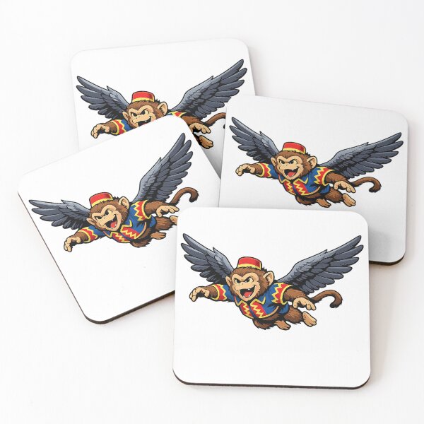 Item preview, Flying Monkey Mischief Sticker designed and sold by PIXEL POP DESIGNS - Beyond the Norm!.