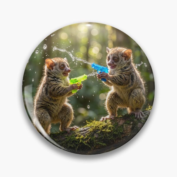 Item preview, Bushbabies Cool Off With Squirt Guns  designed and sold by Tridentulus.