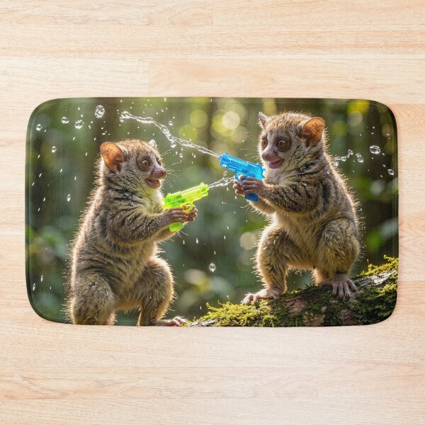 Item preview, Bushbabies Cool Off With Squirt Guns  designed and sold by Tridentulus.