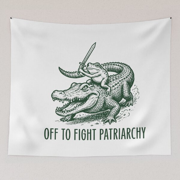 Item preview, Off to Fight Patriarchy designed and sold by gunaone-design.