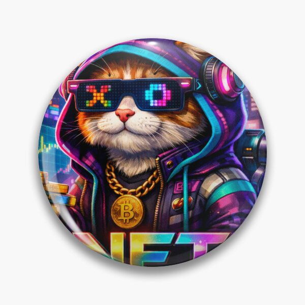 Item preview, ? Crypto Cat NFT Hacker | Cyberpunk HODL Bitcoin Meme Art designed and sold by Israelfjds.