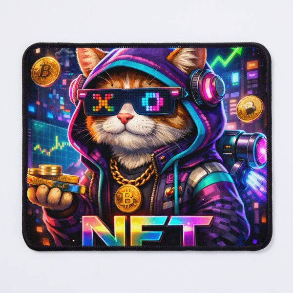 Item preview, ? Crypto Cat NFT Hacker | Cyberpunk HODL Bitcoin Meme Art designed and sold by Israelfjds.